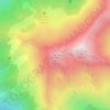 Mapa topográfico Le Petit Arc, altitud, relieve