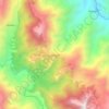 Mapa topográfico Dalipey, altitud, relieve
