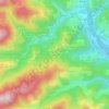 Mapa topográfico Bosas, altitud, relieve
