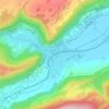 Mapa topográfico Fleurier, altitud, relieve