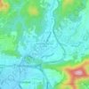 Mapa topográfico Kampung Gombak Utara, altitud, relieve