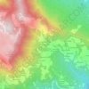 Mapa topográfico Contrà Ballestrini, altitud, relieve