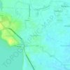 Mapa topográfico Alinjivakkam, altitud, relieve