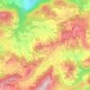 Mapa topográfico Sassomolare, altitud, relieve