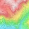 Mapa topográfico Nantailly, altitud, relieve