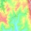 Mapa topográfico Serralta, altitud, relieve
