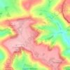 Mapa topográfico Upper Langridge, altitud, relieve