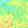 Mapa topográfico Kergoat, altitud, relieve