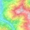 Mapa topográfico Monchio, altitud, relieve