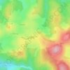 Mapa topográfico Champ Oudo, altitud, relieve