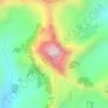Mapa topográfico Casahuala, altitud, relieve