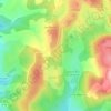 Mapa topográfico La Croix-des-Vergnes, altitud, relieve