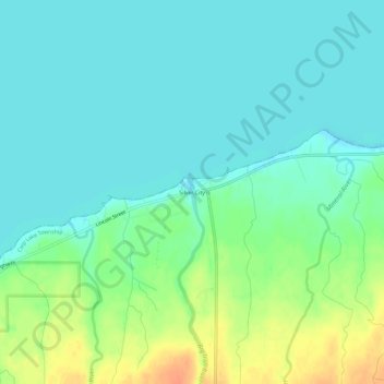 Mapa topográfico Silver City, altitud, relieve