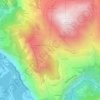 Mapa topográfico Auris en Oisans, altitud, relieve