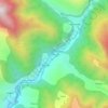 Mapa topográfico Kutnaur, altitud, relieve
