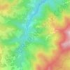 Mapa topográfico Le Caldie, altitud, relieve