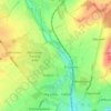 Mapa topográfico Orchard Grove, altitud, relieve
