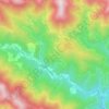 Mapa topográfico Le Monteil, altitud, relieve