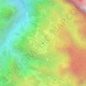 Mapa topográfico Gîte chez Cernot La Nouvelle, altitud, relieve