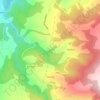 Mapa topográfico Metida, altitud, relieve
