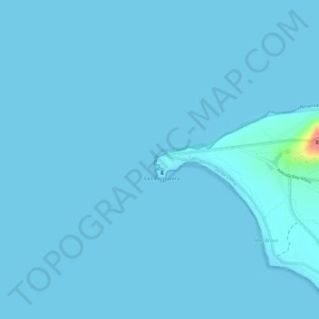 Mapa topográfico La Chocolatera, altitud, relieve