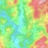 Mapa topográfico Le Freyssinet, altitud, relieve