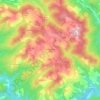 Mapa topográfico Casanuova di Ama, altitud, relieve