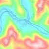 Mapa topográfico East Branch, altitud, relieve