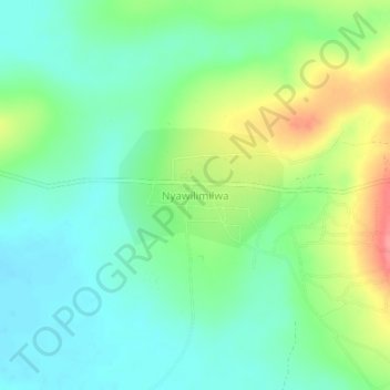 Mapa topográfico Nyawilimilwa, altitud, relieve