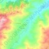 Mapa topográfico Provazzano, altitud, relieve