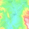 Mapa topográfico Jiménez del Teul, altitud, relieve