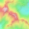 Mapa topográfico El Sombrero, altitud, relieve