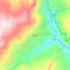 Mapa topográfico Manta, altitud, relieve