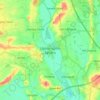 Mapa topográfico Upton-upon-Severn, altitud, relieve