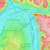 Mapa topográfico Sotteville-lès-Rouen, altitud, relieve