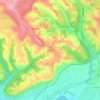 Mapa topográfico La Vaysse, altitud, relieve