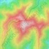 Mapa topográfico Monte Bisbino, altitud, relieve