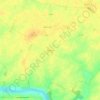 Mapa topográfico Pruneville, altitud, relieve