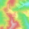 Mapa topográfico Θρακικά μετέωρα, altitud, relieve