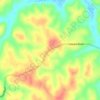 Mapa topográfico Goby, altitud, relieve