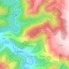 Mapa topográfico Les Veyssières, altitud, relieve