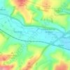 Mapa topográfico Bapton, altitud, relieve