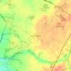 Mapa topográfico Over Peover, altitud, relieve