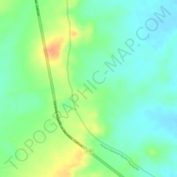 Mapa topográfico Mejo, altitud, relieve