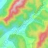 Mapa topográfico Pendajam, altitud, relieve