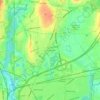Mapa topográfico South Attleboro, altitud, relieve