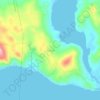 Mapa topográfico Banao, altitud, relieve