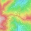 Mapa topográfico Passo della Cisa, altitud, relieve