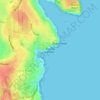 Mapa topográfico Buchan Point, altitud, relieve