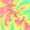 Mapa topográfico Mandaguaçu, altitud, relieve